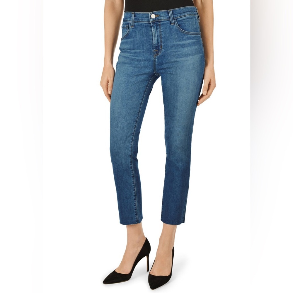 J Brand Ruby High Rise Cropped Cigarette Jeans